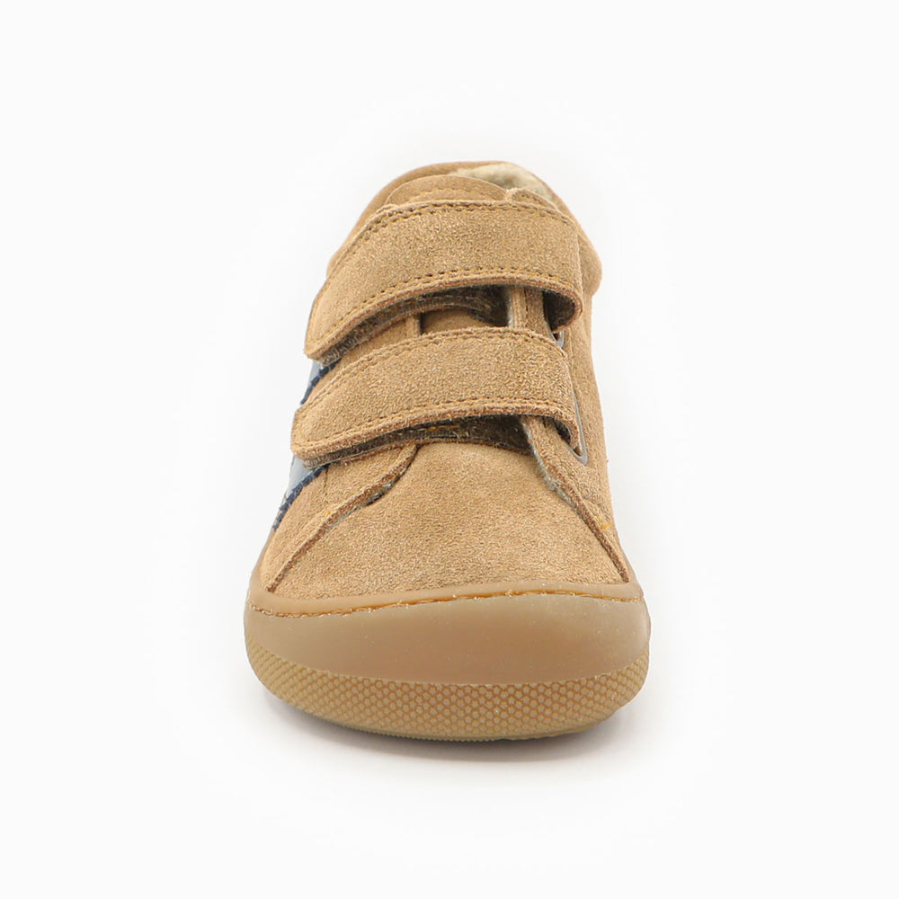 Naturino Barefoot Rimby Wool Velcros Brown Indigo