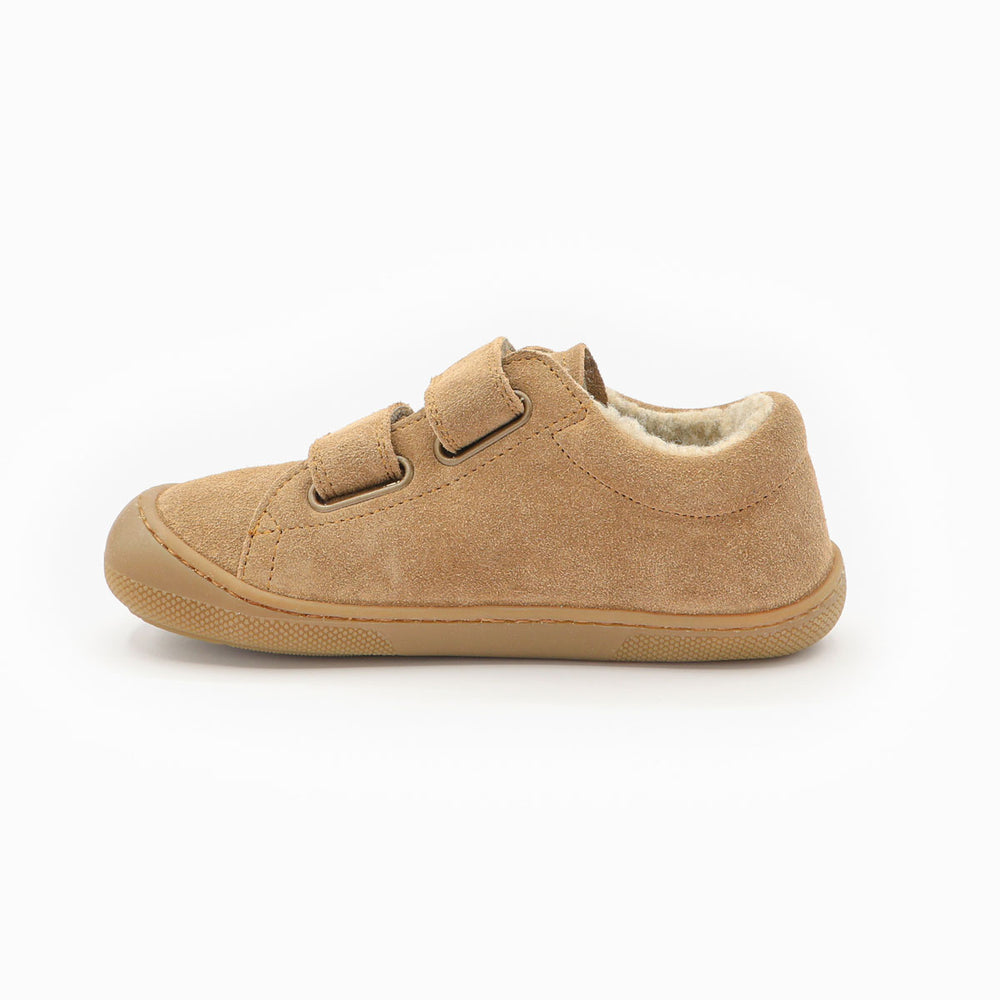 Naturino Barefoot Grimby Velcros Wool Brown Indigo
