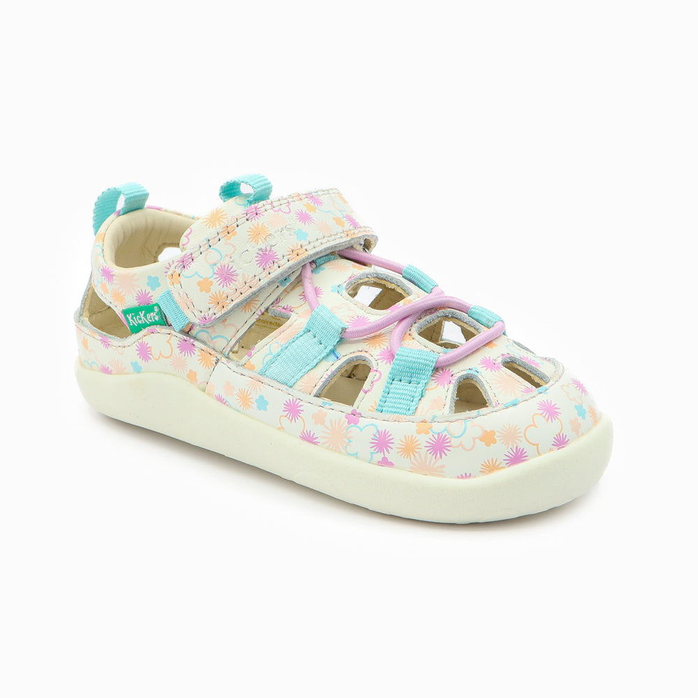 Kickers KickFrony Blanc Fleurs Eté