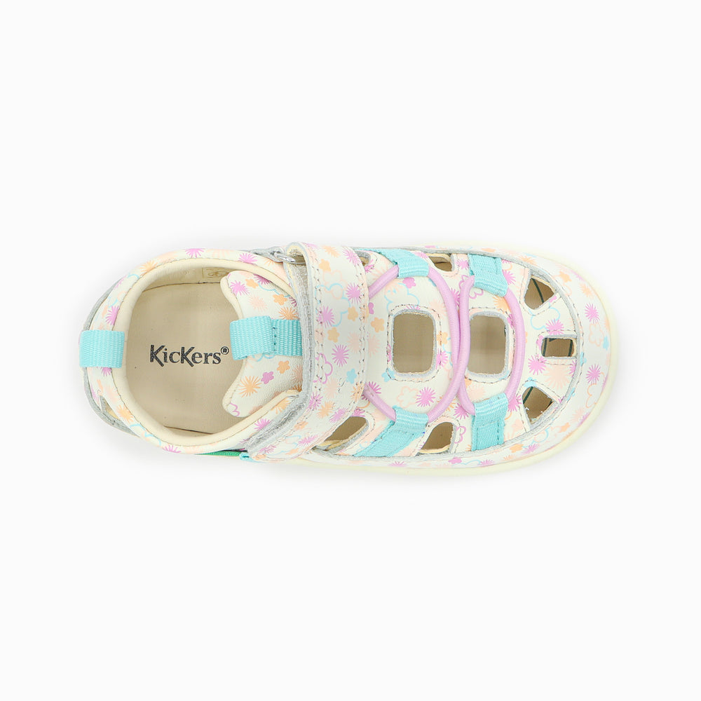 Kickers KickFrony Blanc Fleurs Eté