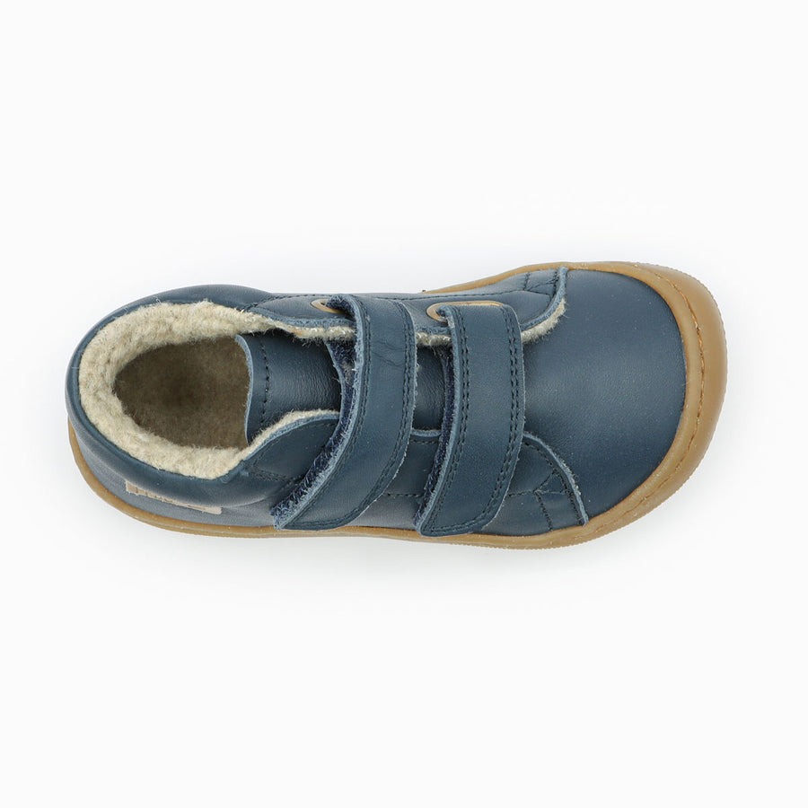 Naturino Barefoot Orec Velcros Wool Navy