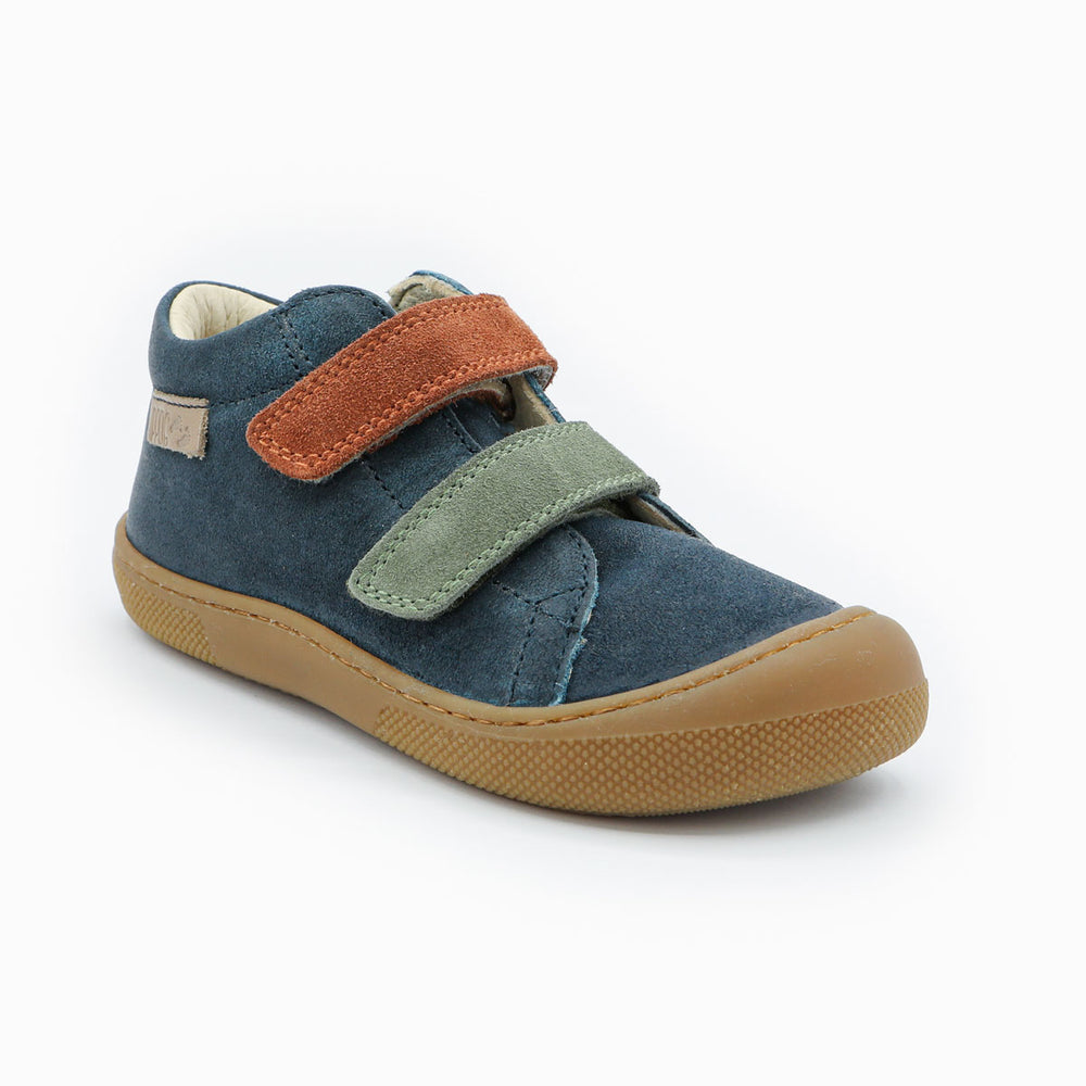 Naturino Barefoot Kerco Velcros Navy Olive Copper
