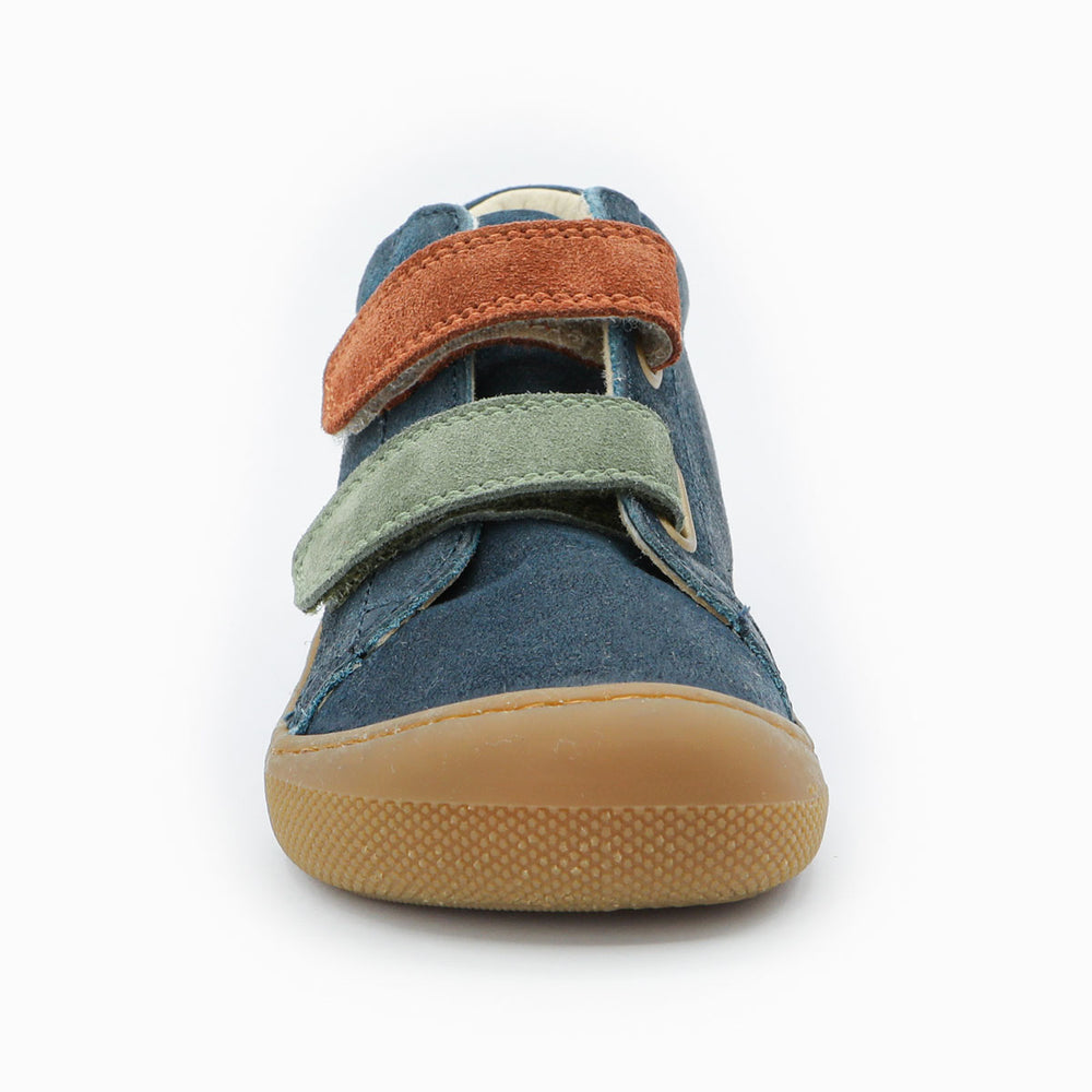 Naturino Barefoot Kerco Velcros Navy Olive Copper