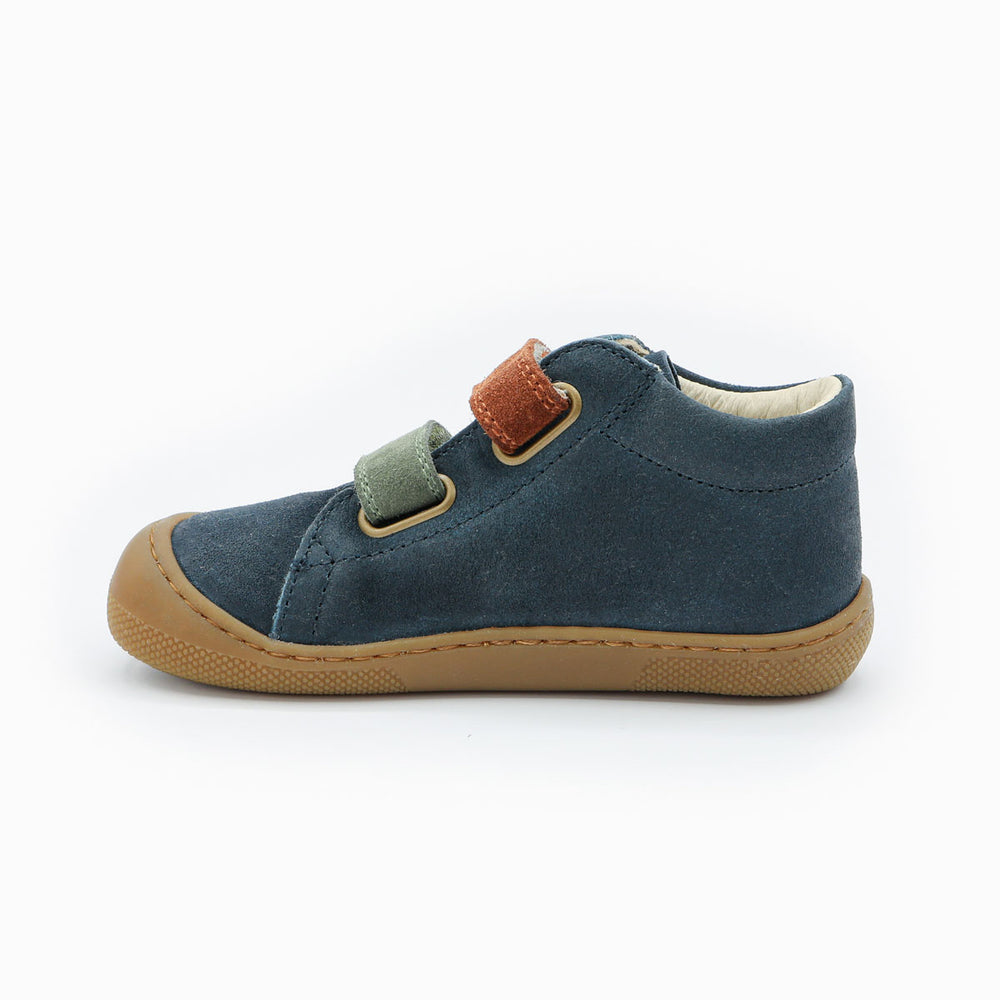 Naturino Barefoot Kerco Velcros Navy Olive Copper