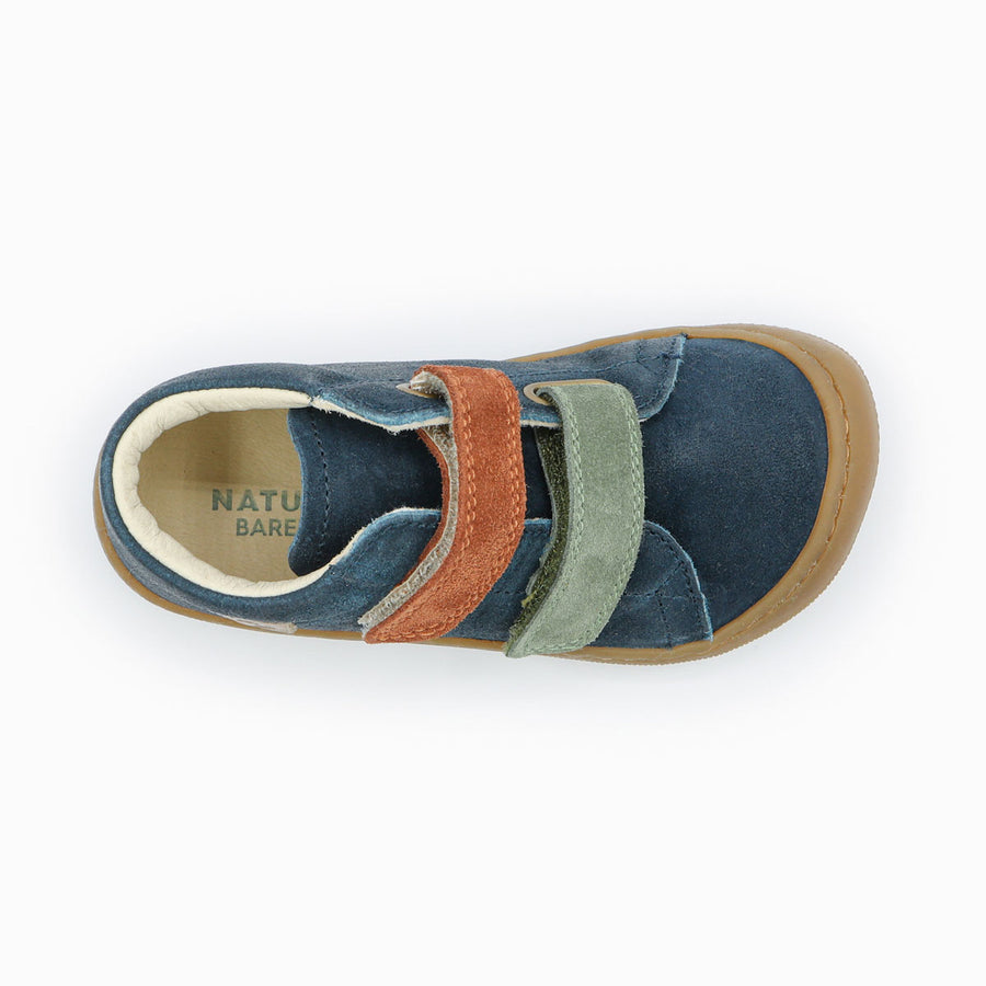 Naturino Barefoot Kerco Velcros Navy Olive Copper