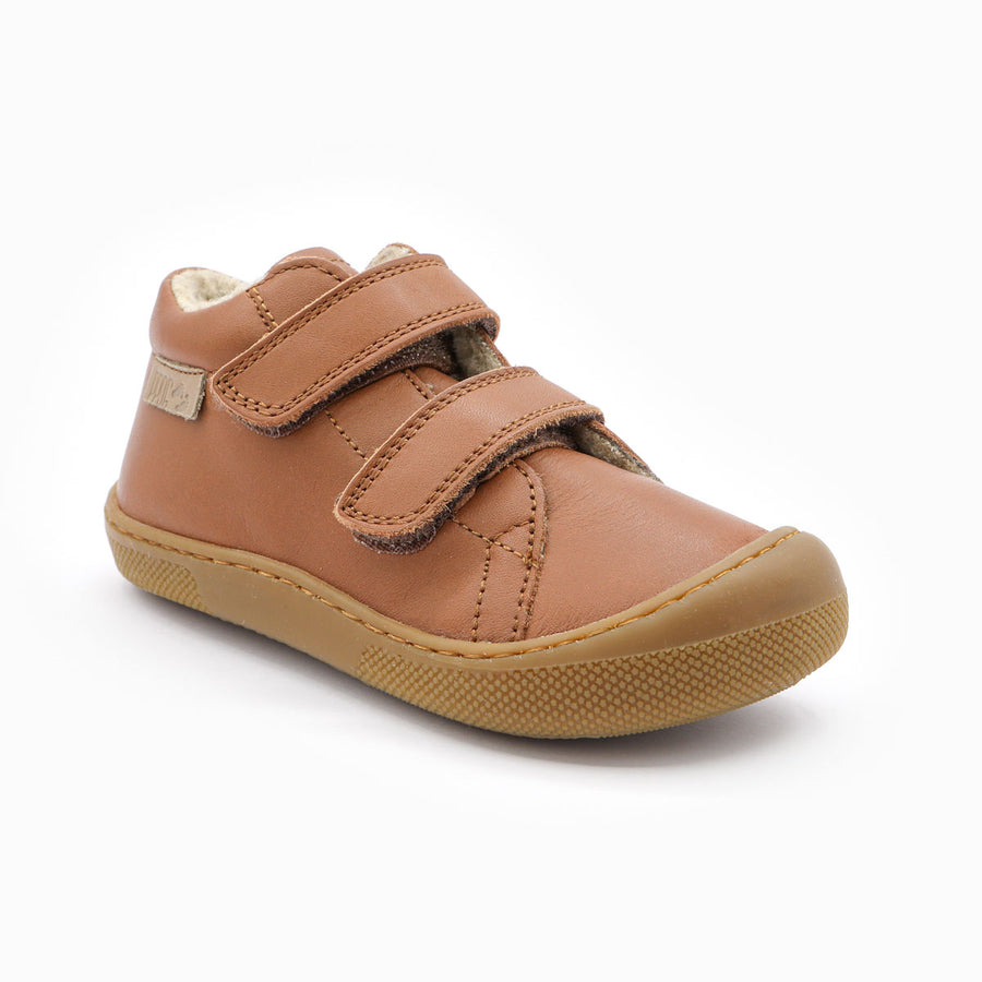 Naturino Barefoot Orec Velcros Wool Cuoio