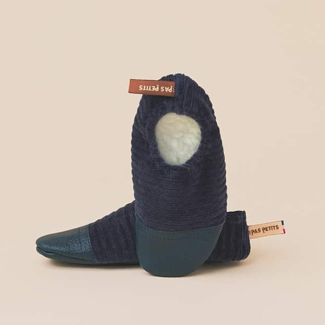 Les Pas Petits Terciopelo Azul Marino