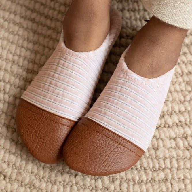 Les Pas Petits Terciopelo Rosa Palo