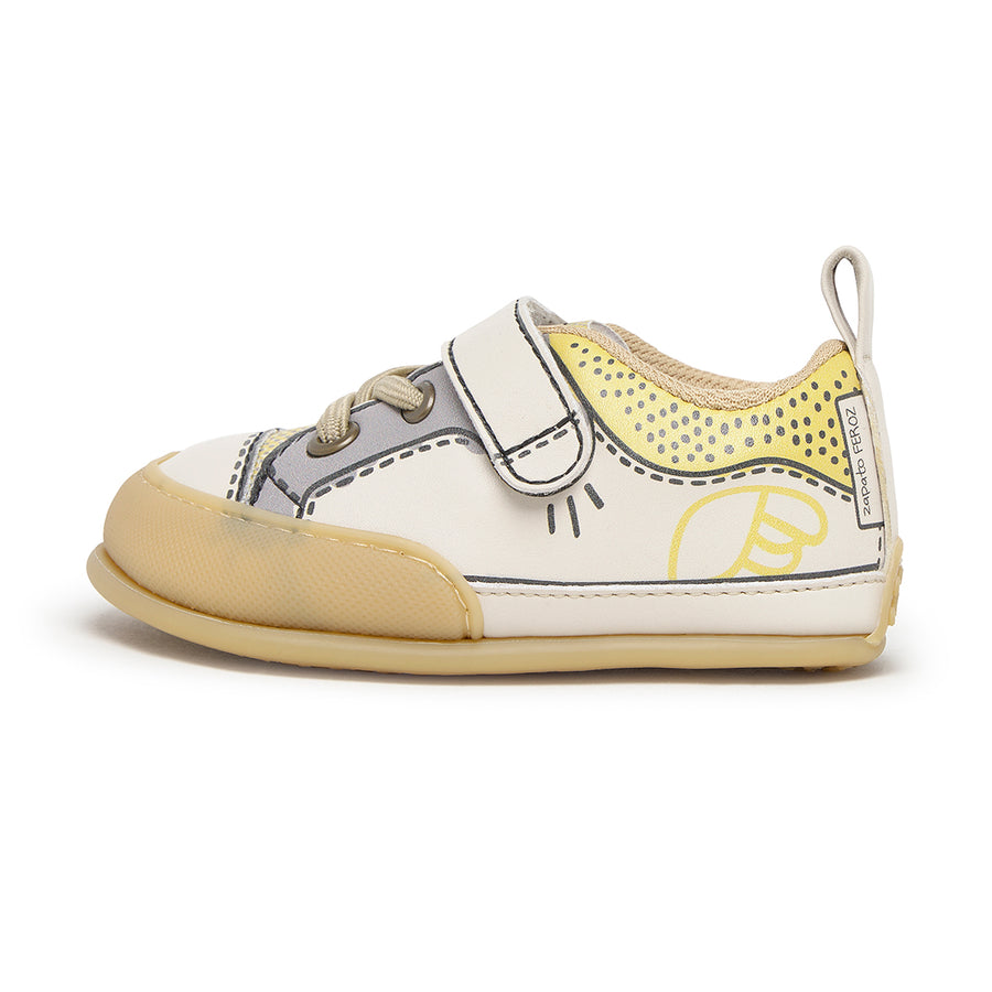 Zapato Feroz Féroces Paterna Comic Amarillo Beige