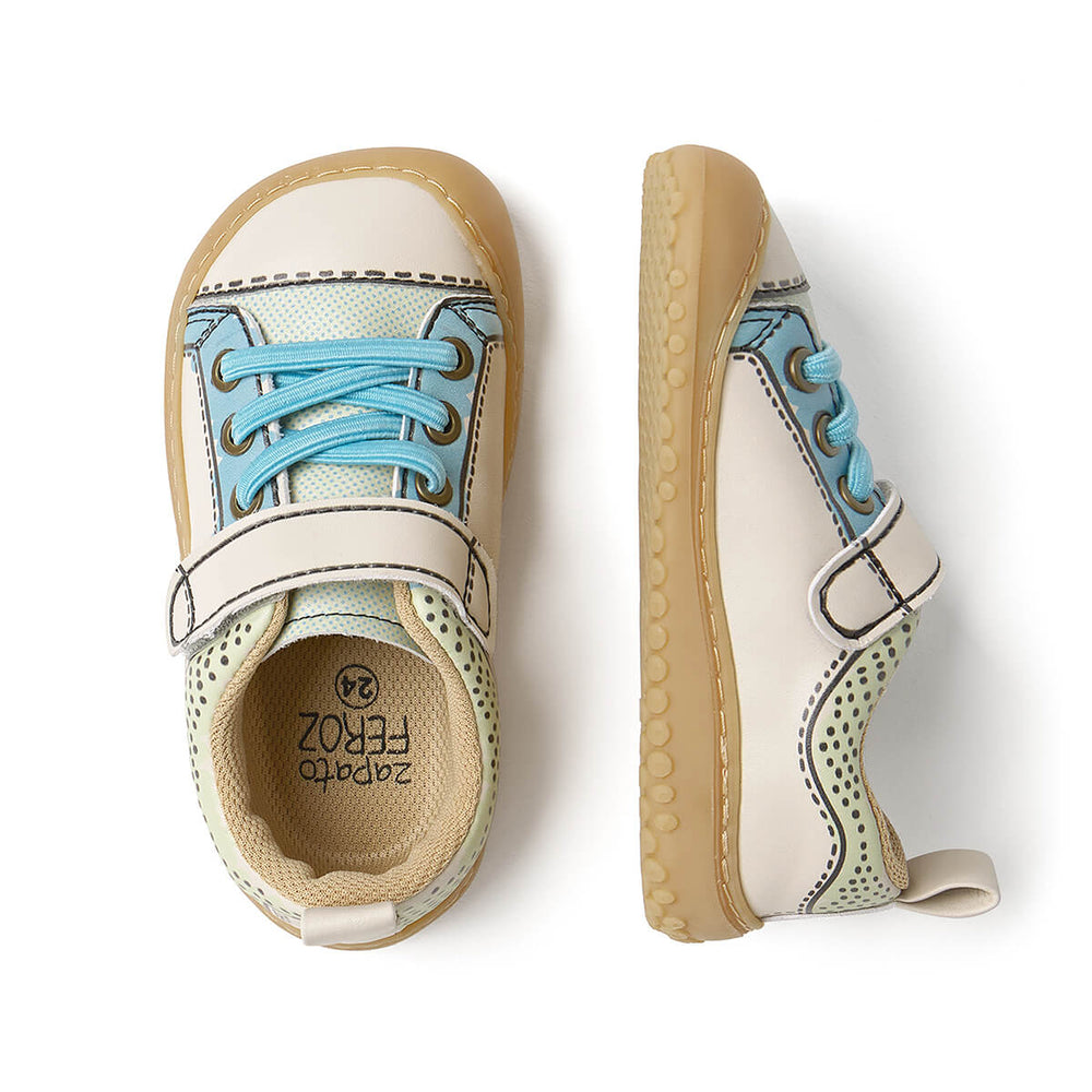 Zapato Feroz Rockers Paterna Comic Verde Beige