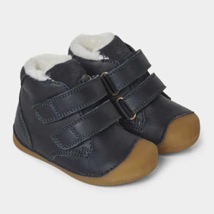 Bundgaard Barefoot con tira pequeña y forro, azul medianoche