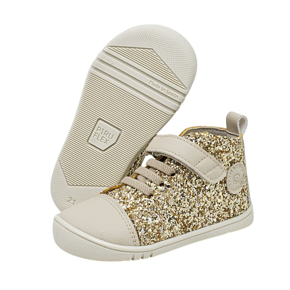 Piruflex Boots Laces Bloom Glitter Gold