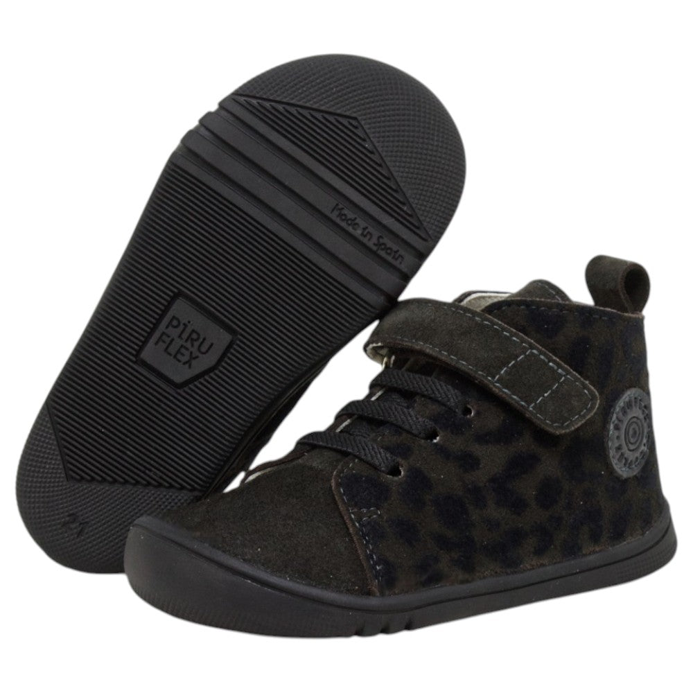 Piruflex Boots Laces Fantasia Leopardo Negro