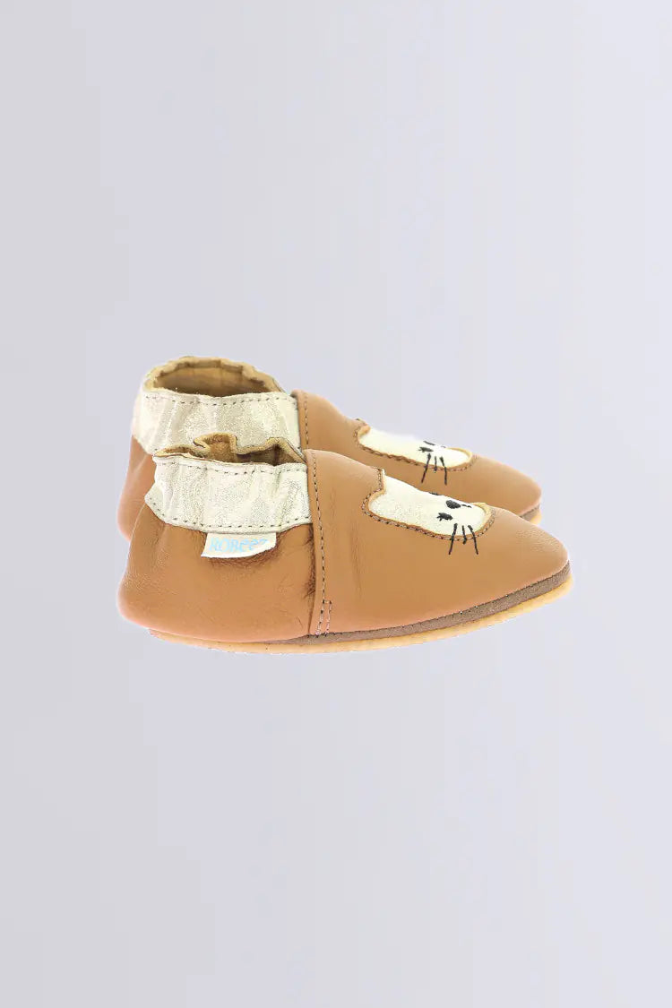 Robeez Chaussons Crêpe Wild Kitten Camel