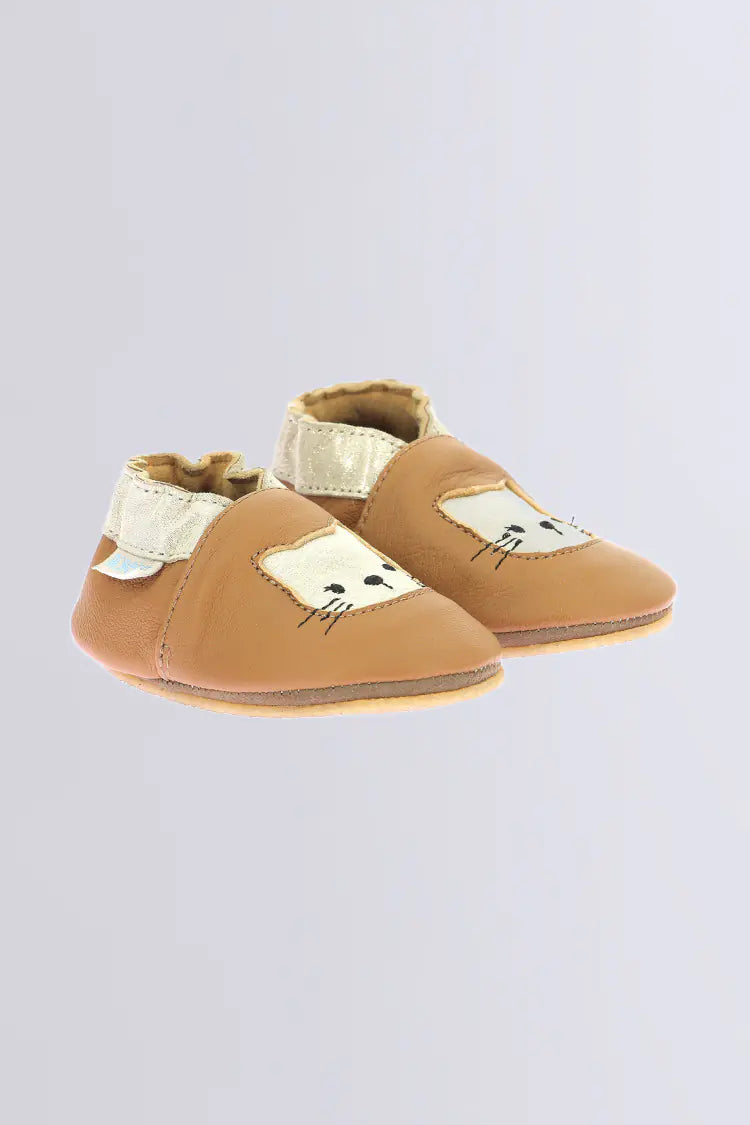 Robeez Chaussons Crêpe Wild Kitten Camel