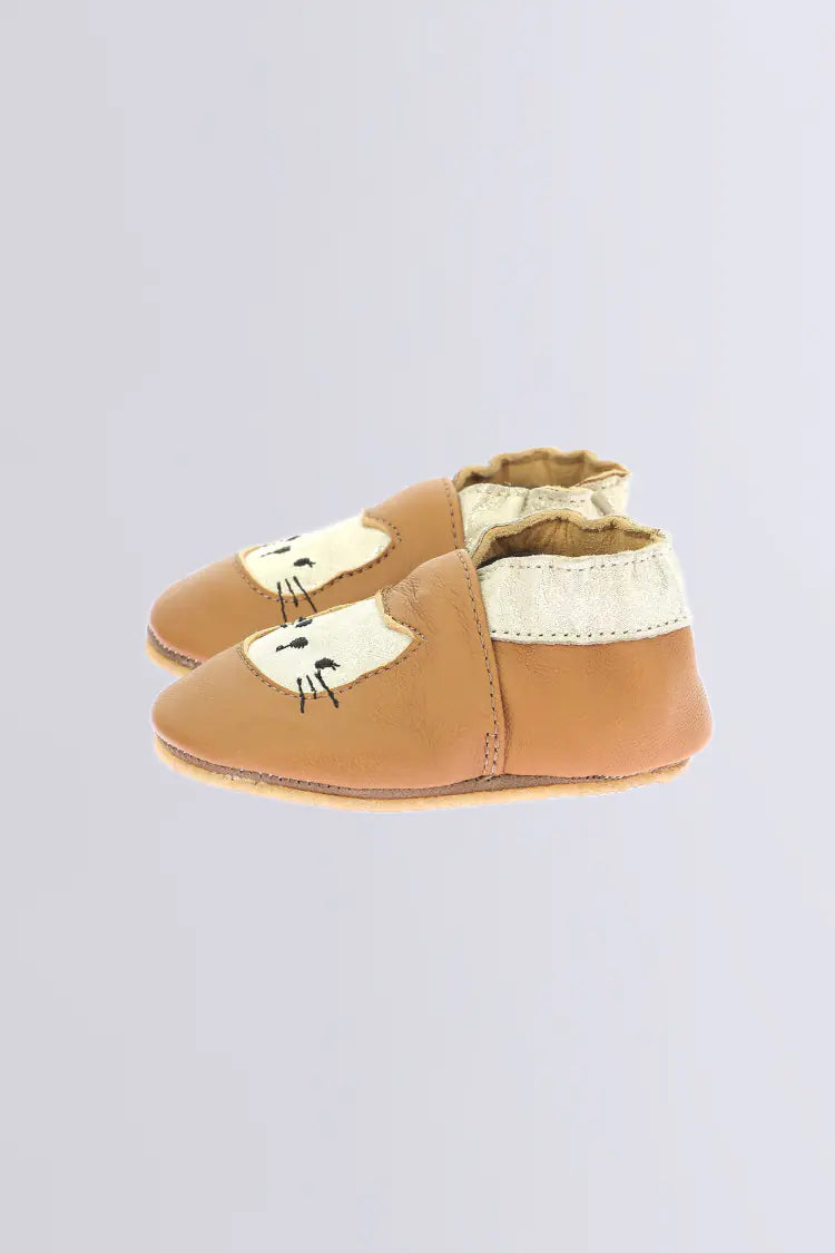Robeez Chaussons Crêpe Wild Kitten Camel