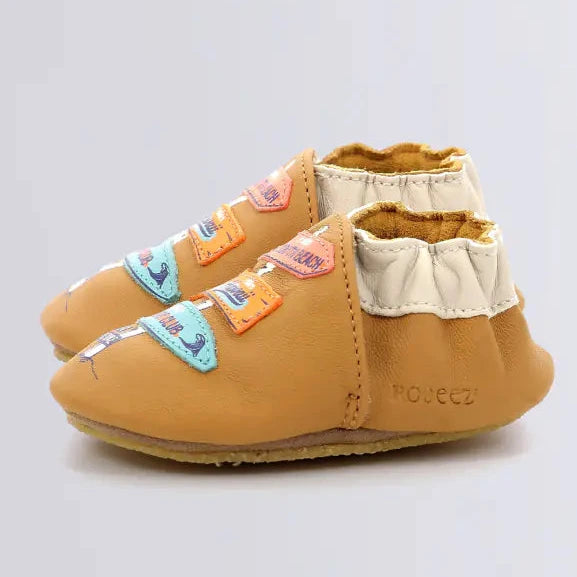 Robeez Chausson Bébé Wild And Cute – Cuir Souple Semelle Antidérapante, Intérieur & Extérieur