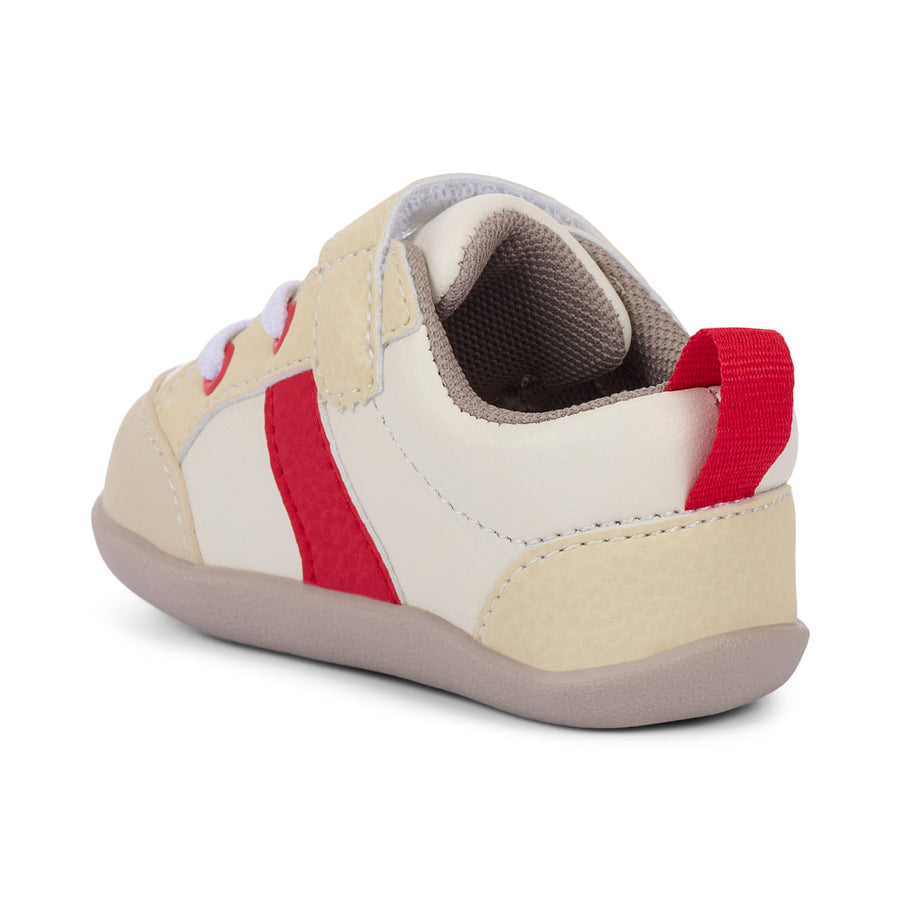See Kai Run First Walker Connor Blanc Rouge