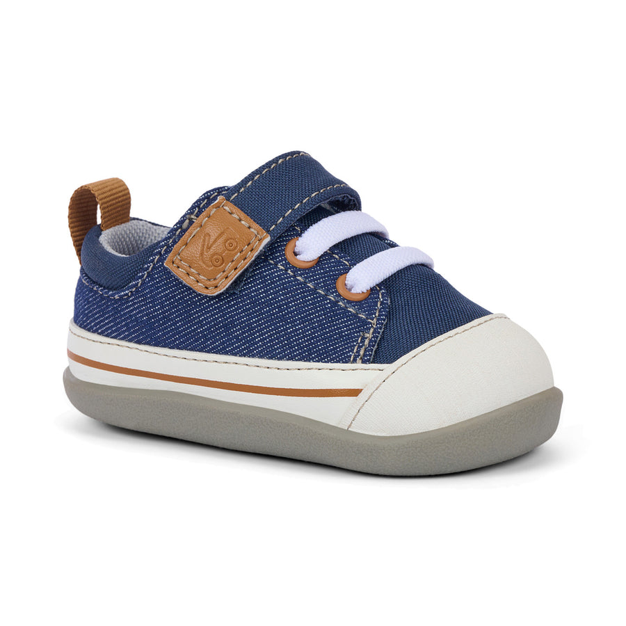 See Kai Run First Walker Stevie Navy Denim