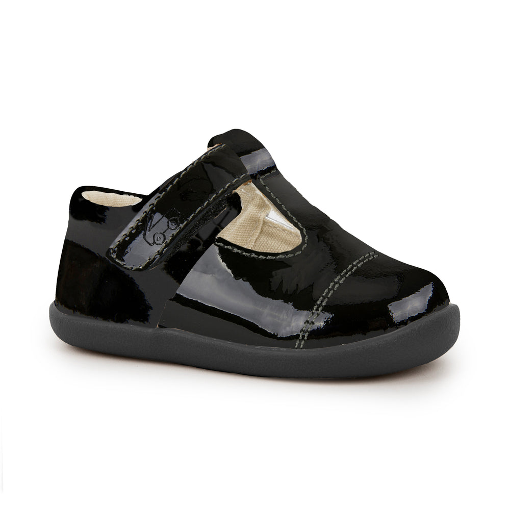 See Kai Run First Walker Bianca Black Patent