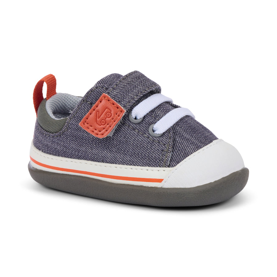 See Kai Run First Walker Stevie Gray Denim