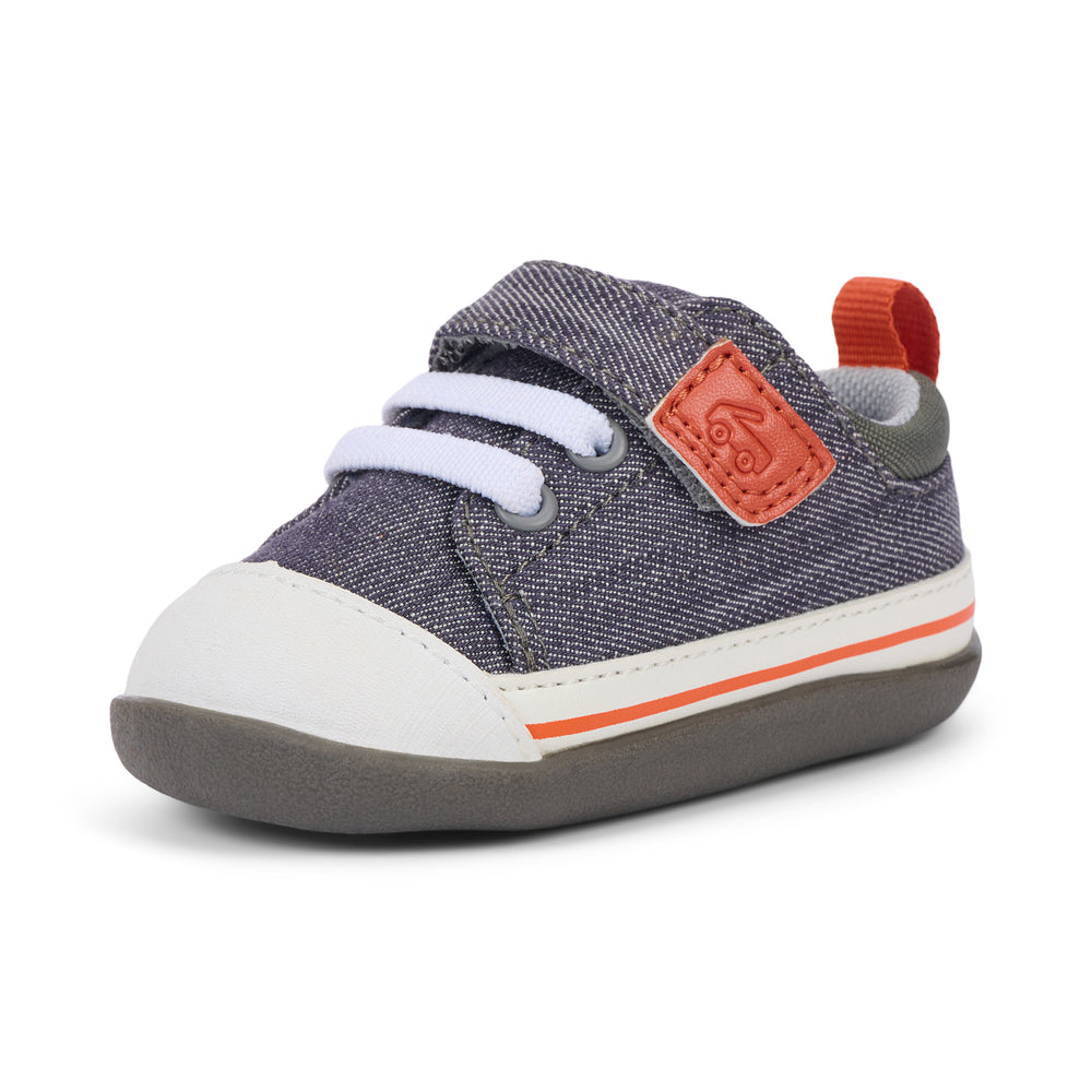See Kai Run First Walker Stevie Gray Denim