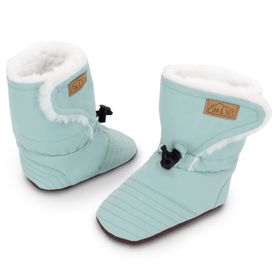 Jan and Jul Stay-Put Winter Booties Dusty Mint