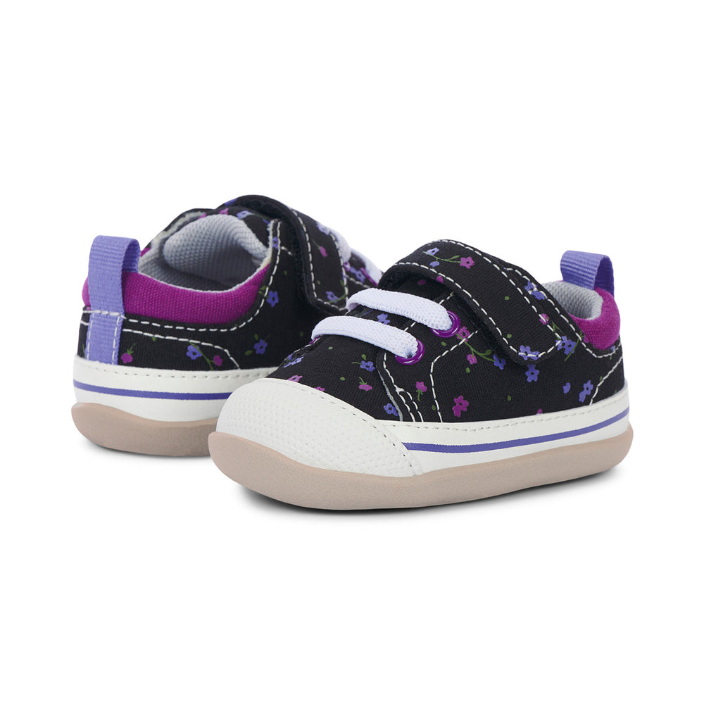 See Kai Run First Walker Stevie II Black Floral