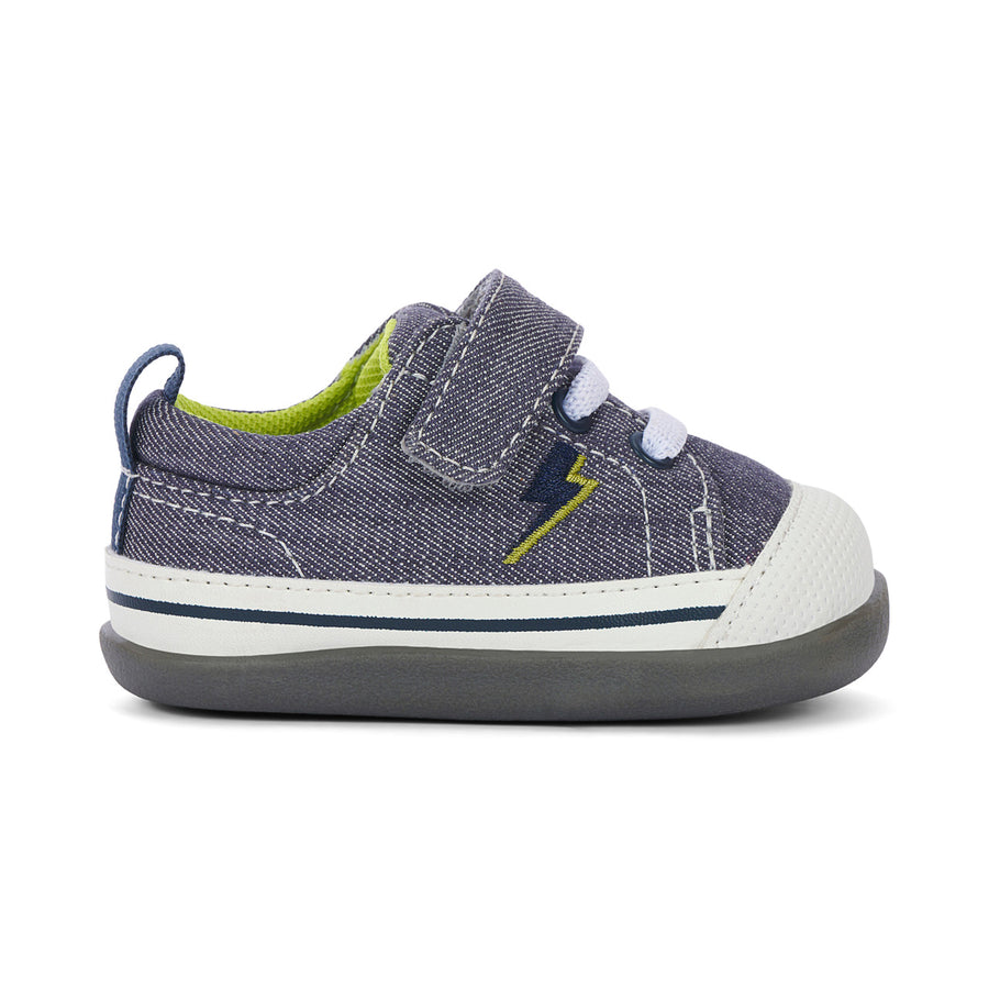 See Kai Run First Walker Stevie II Gray Lightning