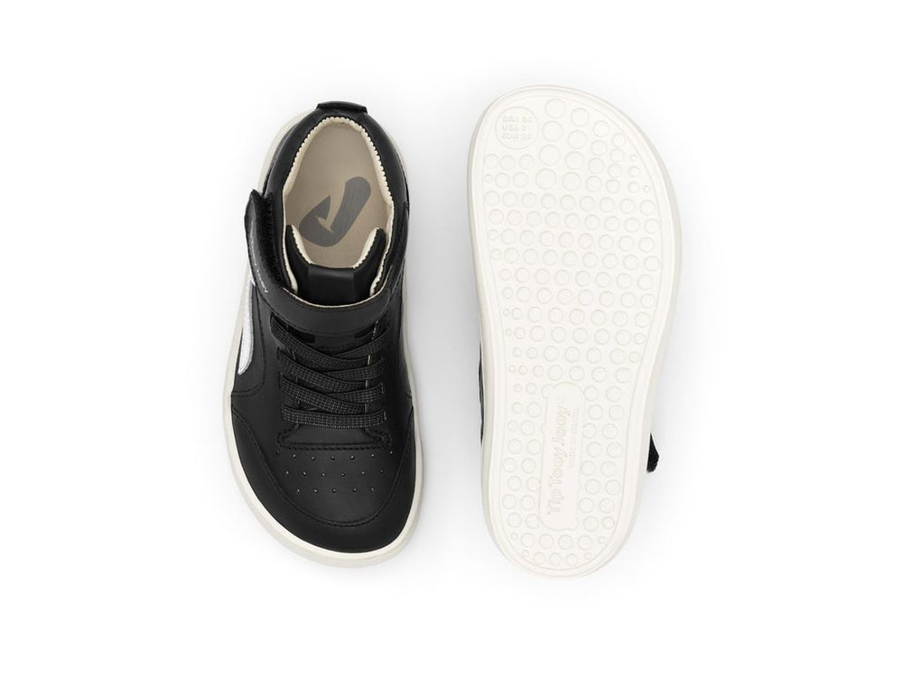 Tip Toey Joey Kidos Landy High Top Black White