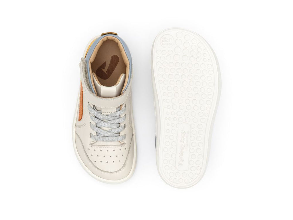 Tip Toey Joey Kidos Landy High Top Tapioca Tangerine Caja