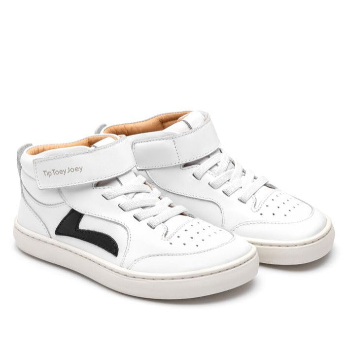 Tip Toey Joey Kidos Landy High Top White Black