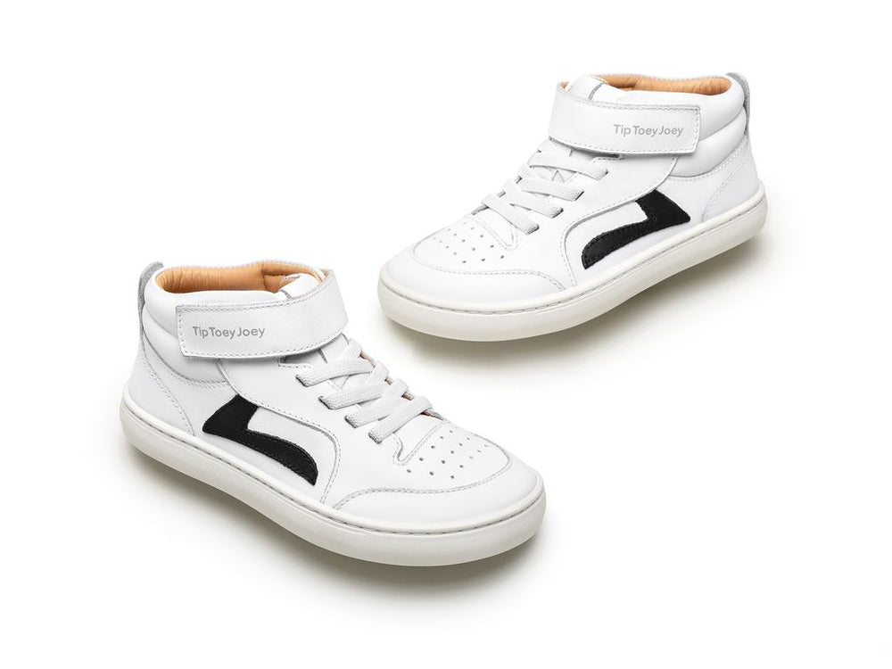 Tip Toey Joey Kidos Landy High Top White Black