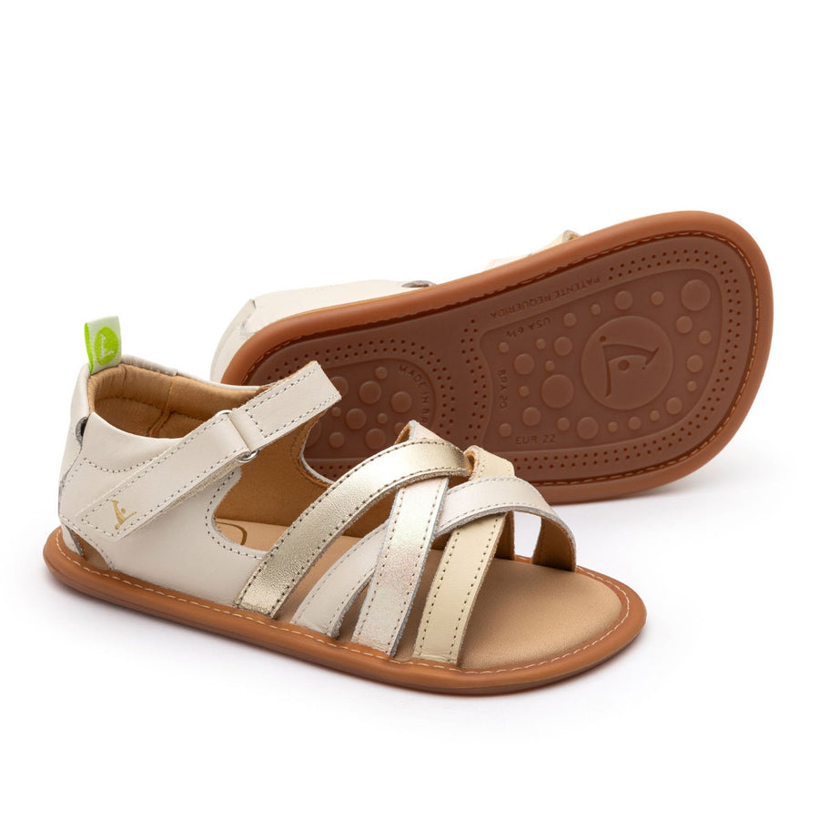 Tip Toey Joey Primeiros Criss Cross Tapioca Antique White Dream