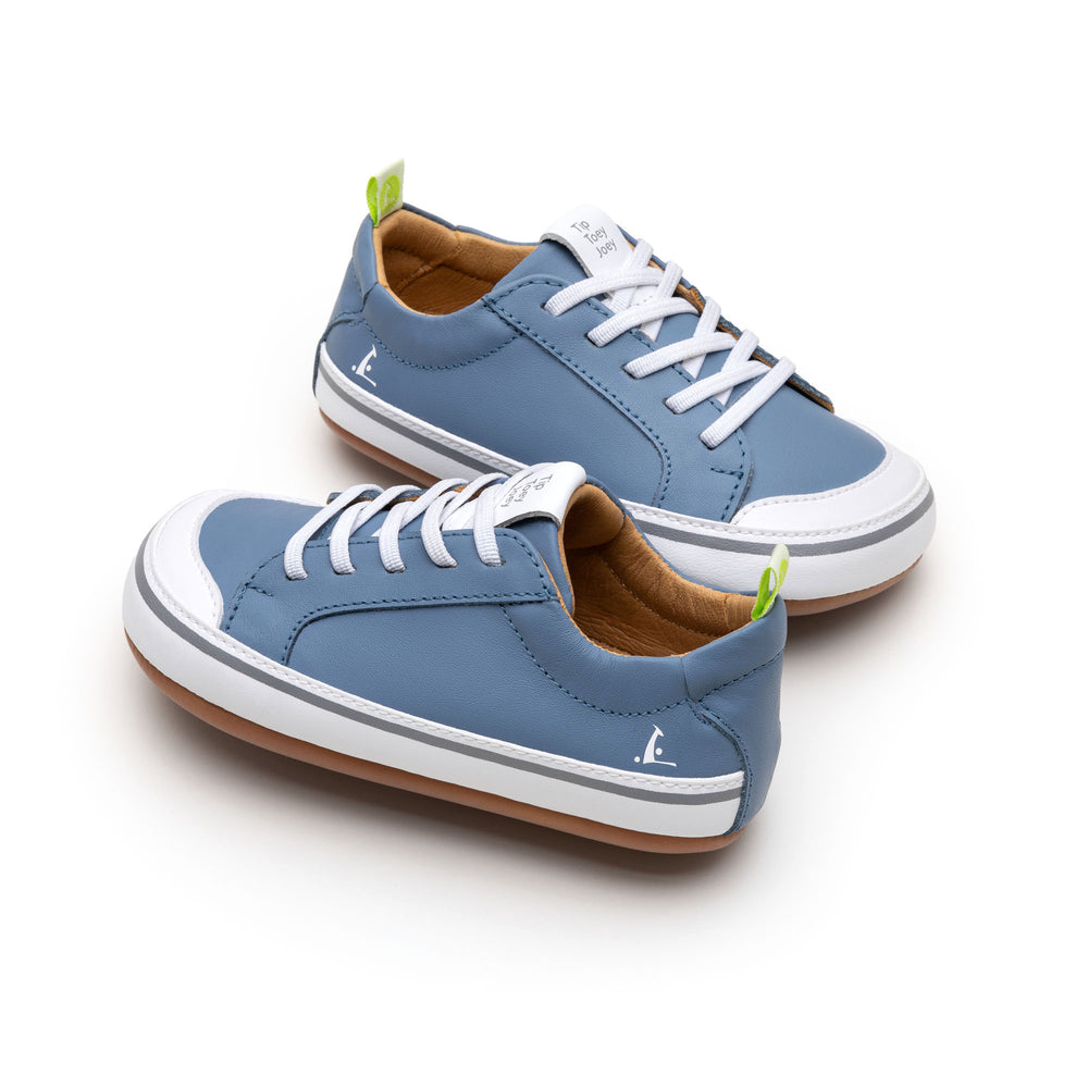 Tip Toey Joey Primeiros Funky Denim White