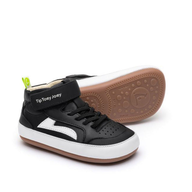 Tip Toey Joey Primeiros Landy Hight Top Black White