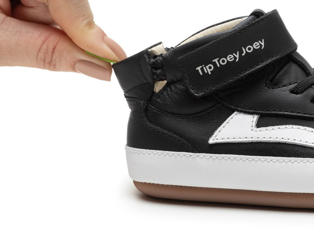Tip Toey Joey Primeiros Landy Hight Top Black White