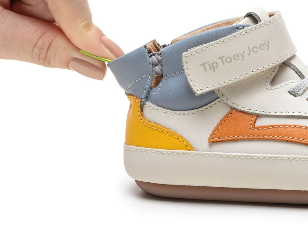 Tip Toey Joey Primeiros Landy Hight Top Tapioca Tangerine Caja
