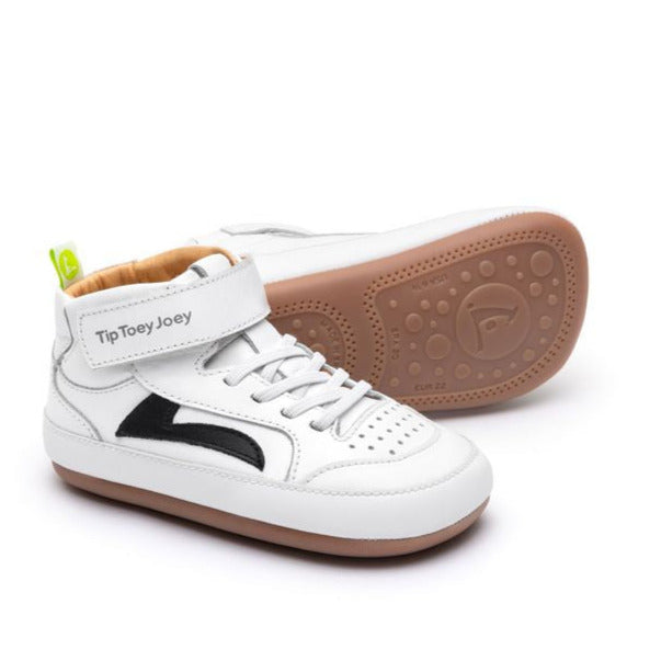Tip Toey Joey Primeiros Landy Hight Top White Black
