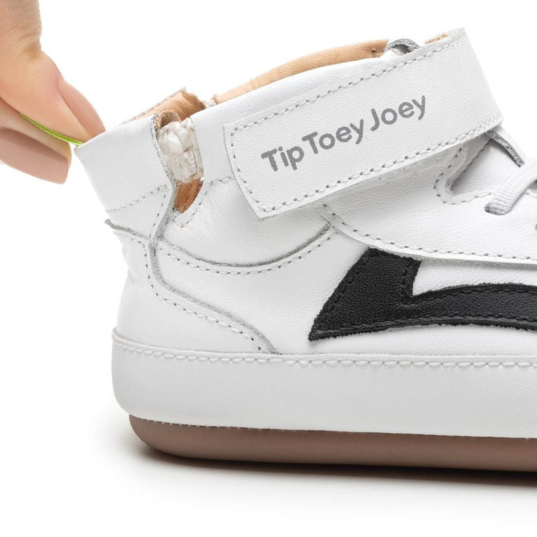 Tip Toey Joey Primeiros Landy Hight Top White Black
