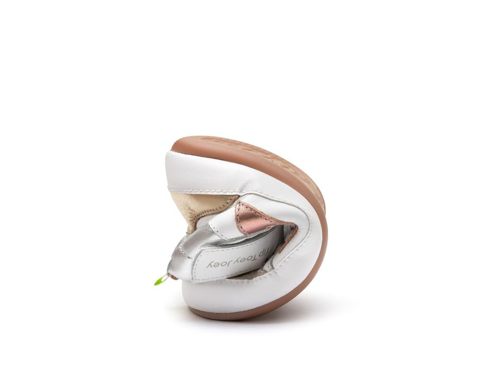 Tip Toey Joey Primeiros Landy Hight Top White Rose Gold Sterling Silver