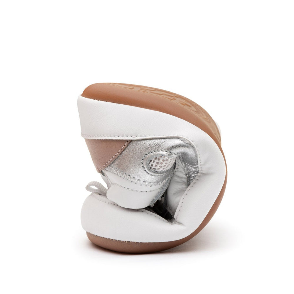 Tip Toey Joey Primeiros Sneakers Step White Pink Dream Sterling Silver