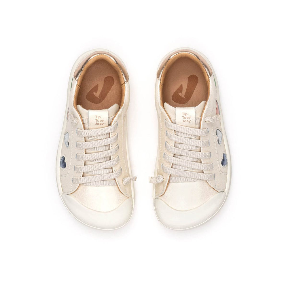 Tip Toey Joey Kidos Sneakers White Dream Sterling Silver Rose Gold