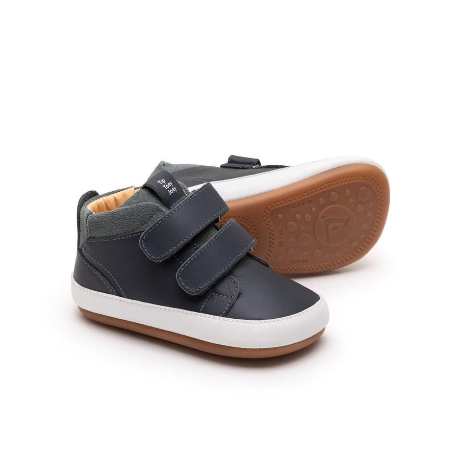 Tip Toey Joey Primeiros Cascade Navy Urban blue Suede