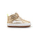 Tip Toey Joey Primeiros Landy High Top Metal Gold White