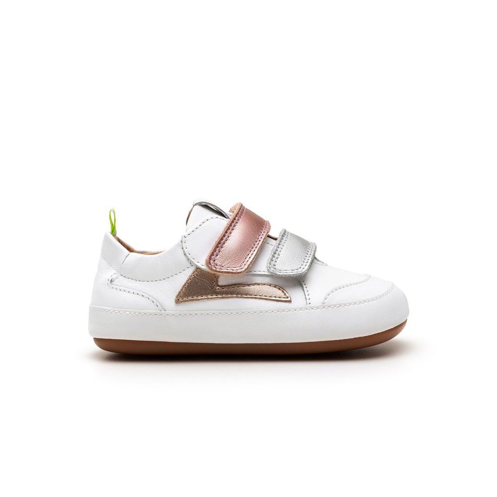 Tip Toey Joey Primeiros Landy White Sterling Silver Rose Gold