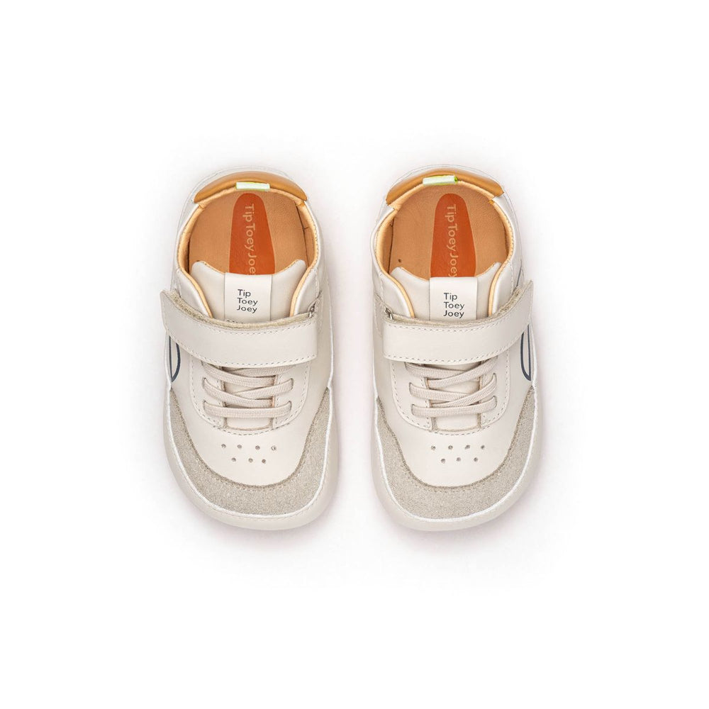 Tip Toey Joey Primeiros Outline Tapioca Ivory Suede Hay