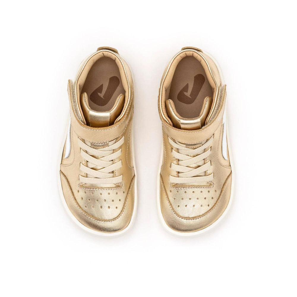 Tip Toey Joey Kidos Landy High Top Metal Gold White