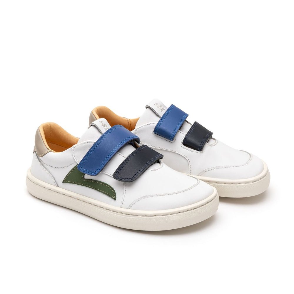 Tip Toey Joey Kidos Landy White Navy Blue Tang