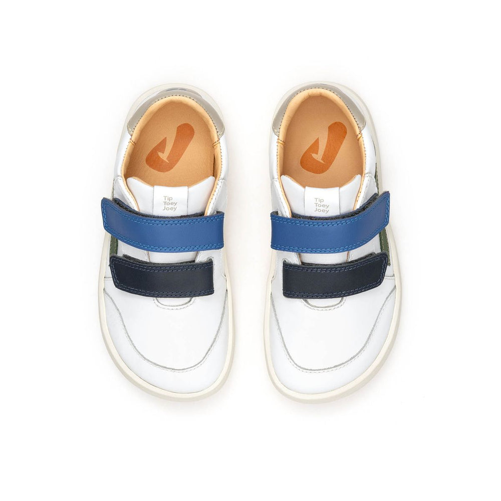 Tip Toey Joey Kidos Landy White Navy Blue Tang